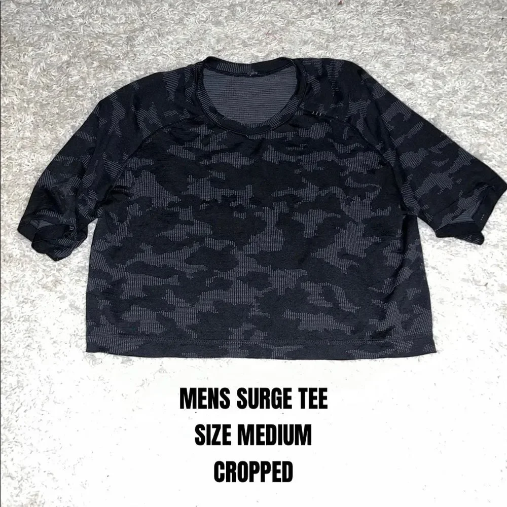 Lululemon cropped camo t shirt size medium